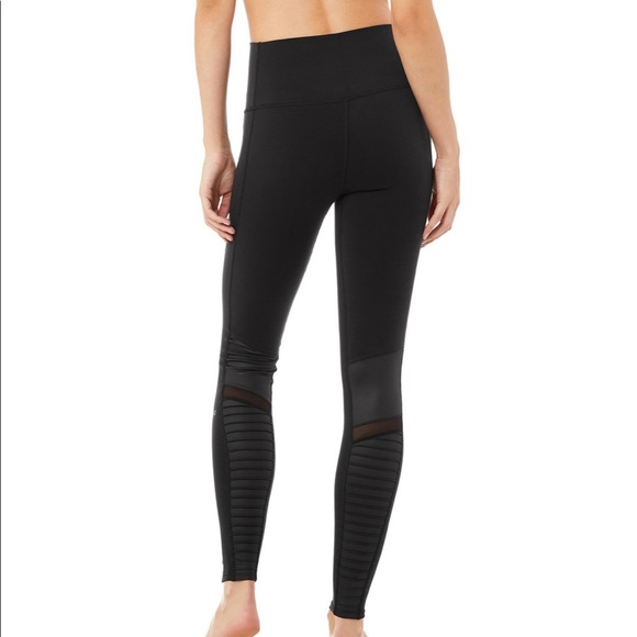 Alo High-Waisted Moto Leggings-S - Picture 2 of 6